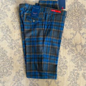 NWT Blue tartan Ballin dress pants - 36in waist